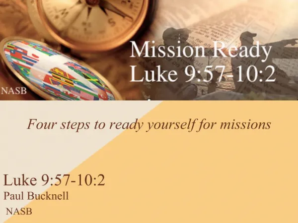 Four steps to ready yourself for missions
