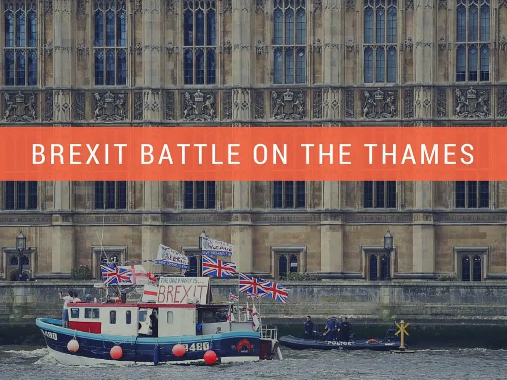 brexit fight on the thames