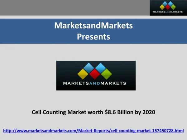 Cell Counting Market worth $8.6 Billion by 2020
