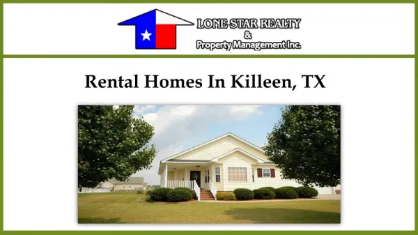 Rental Homes In Killeen, TX