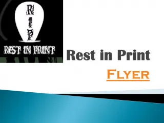 Flyer - slide 1