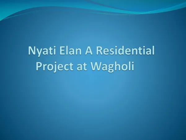 Lavish Apartment in Nyati Elan at Wagholi