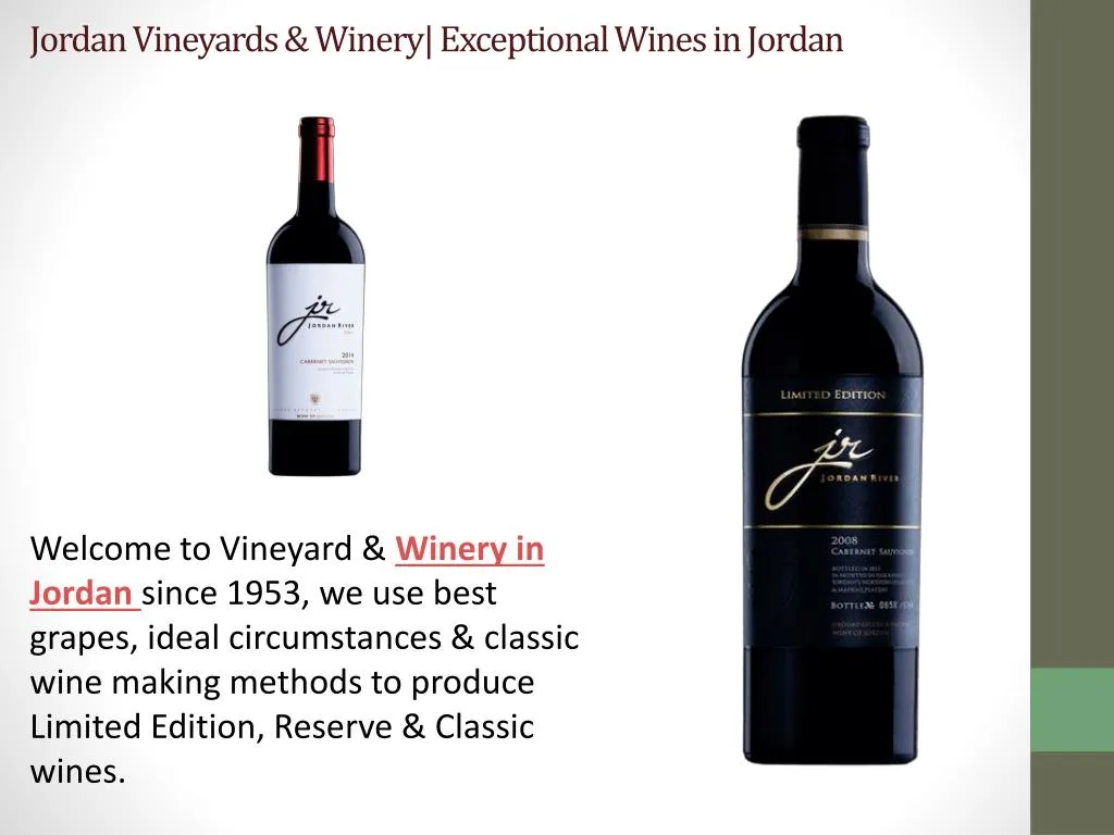 jordan vineyards winery exceptional wines in jordan