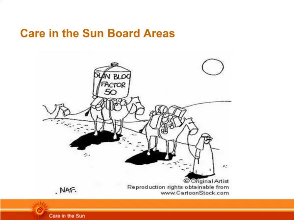 Care in the Sun Board Areas
