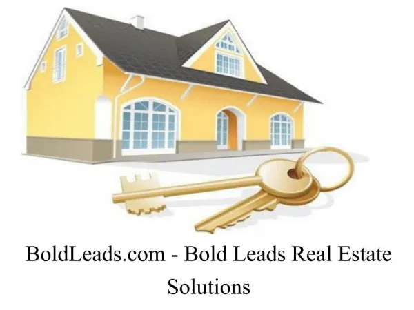 Bold Leads - Best Real Estate Lead Generation Services
