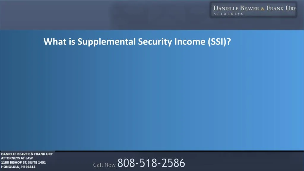 what is supplemental security income ssi