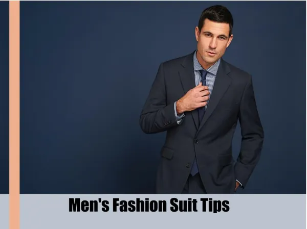 Men's Fashion Suit Tips