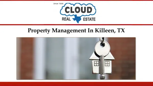 Property Management In Killeen, TX