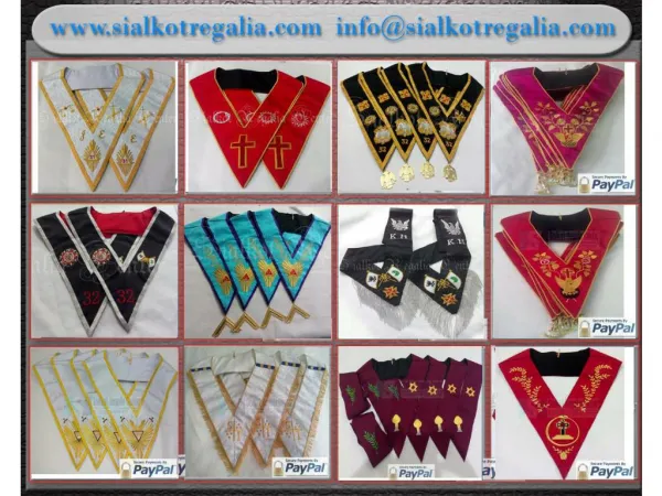 Masonic Regalia collars