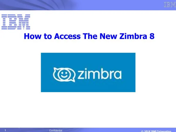 Guide to Zimbra 8