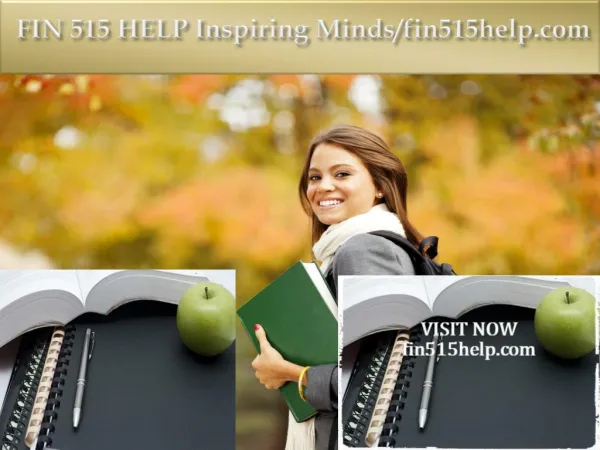 FIN 515 HELP Inspiring Minds/fin515help.com