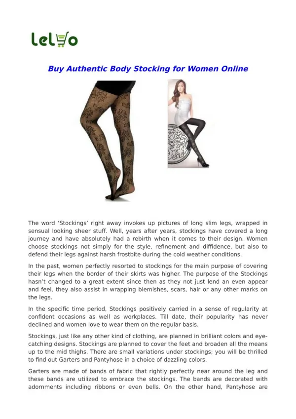 Body Stocking for Women Online