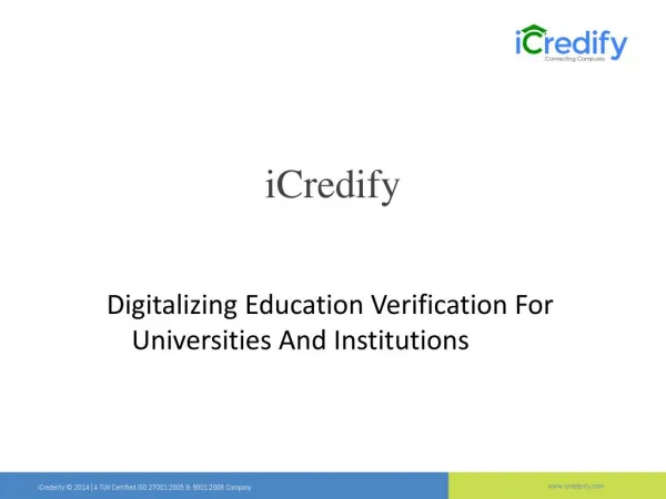 iCredify| University Verification | Education Verification Companies in Bangalore
