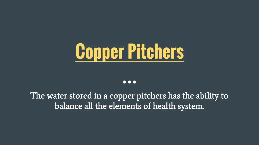 copper pitchers