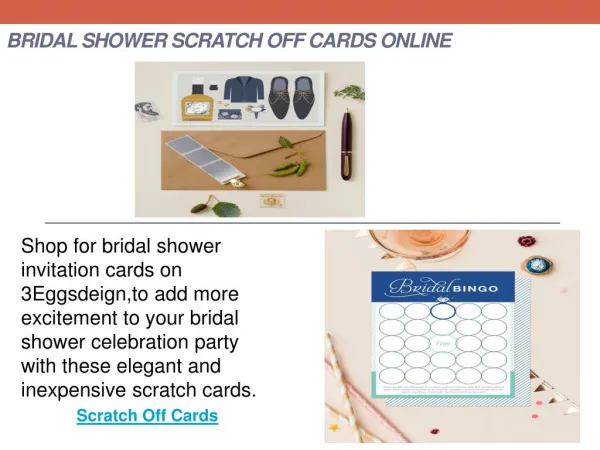 Bridal Shower Scratch Off Cards Online