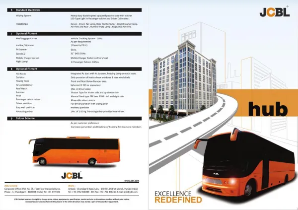 Hub: Luxury Bus Manufactured by JCBL