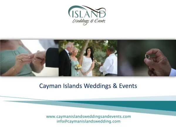 How to Organize Special and Memorable Cayman Weddings.