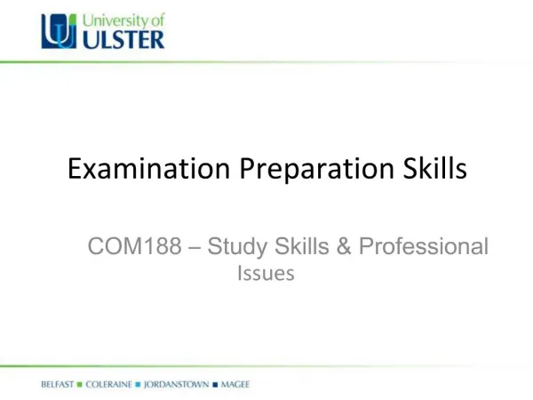Examination Preparation Skills