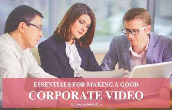 Things to consider while making a corporate video