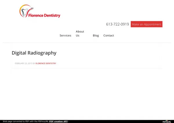 Digital Radiography by Florence Dentistry