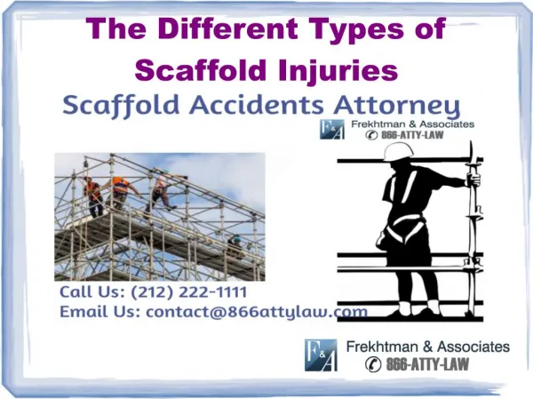 The Different Types of Scaffold Injuries