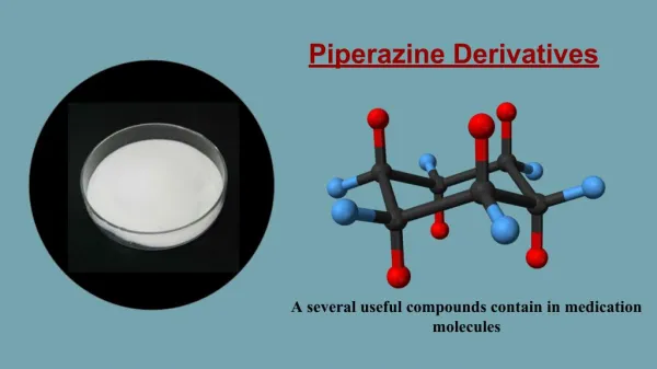 Molecular structure of piperazine derivatives
