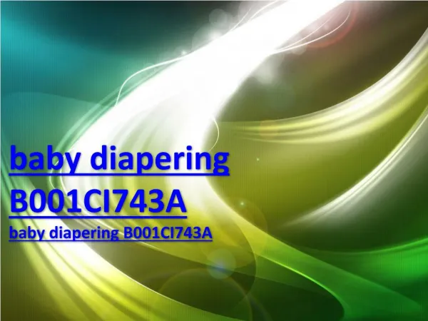 baby diapering B001CI743A