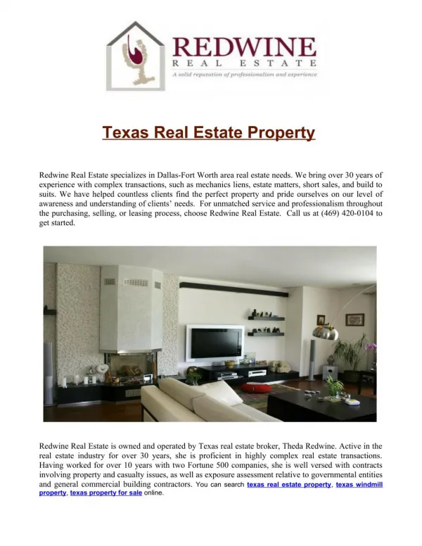 texas real estate property