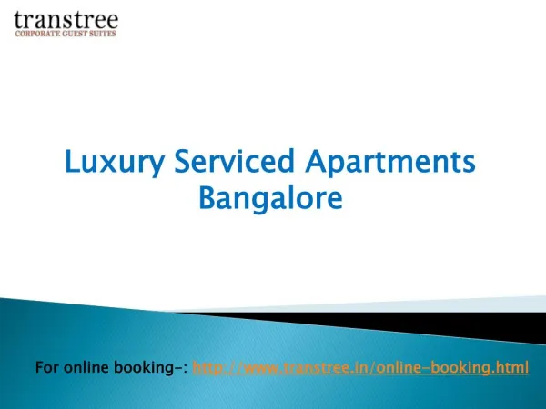 Luxury serviced apartments Bangalore