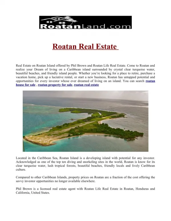 roatan house for sale