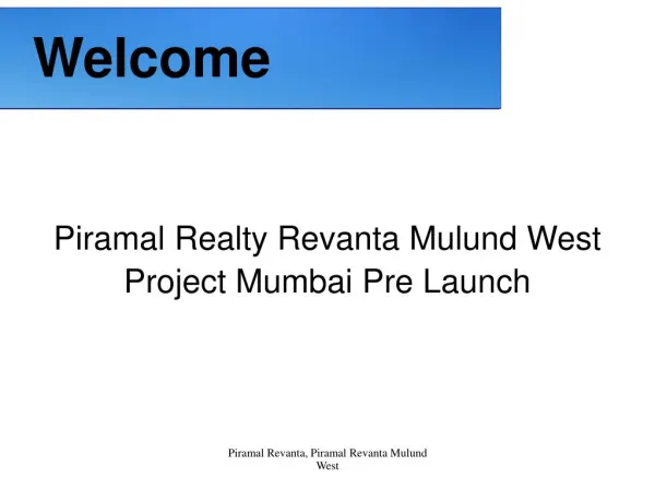 Piramal Realty Revanta Mulund West Mumbai Project