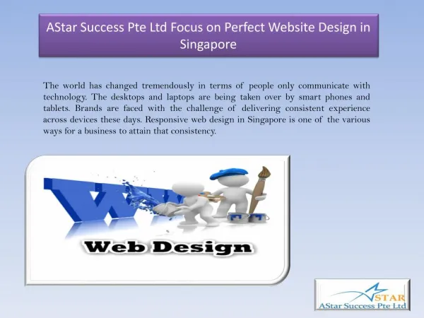 Astar Success Pte Ltd Focus on Perfect Website Design in Singapore