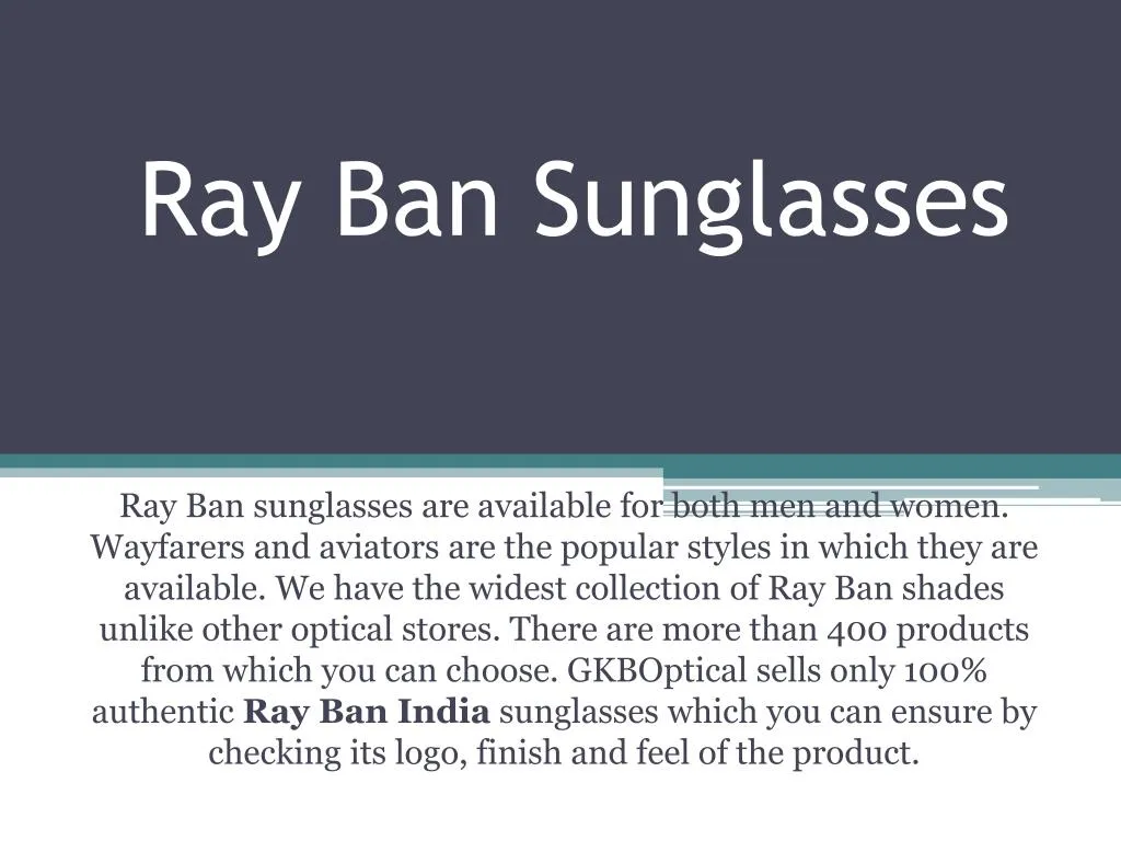 ray ban sunglasses