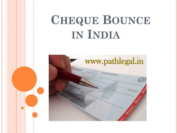 Cheque Bounce India | Cheque Rebound India