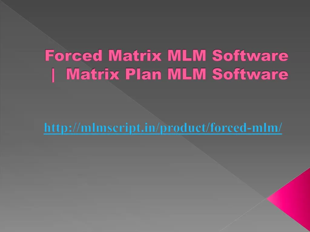forced matrix mlm software matrix plan mlm software
