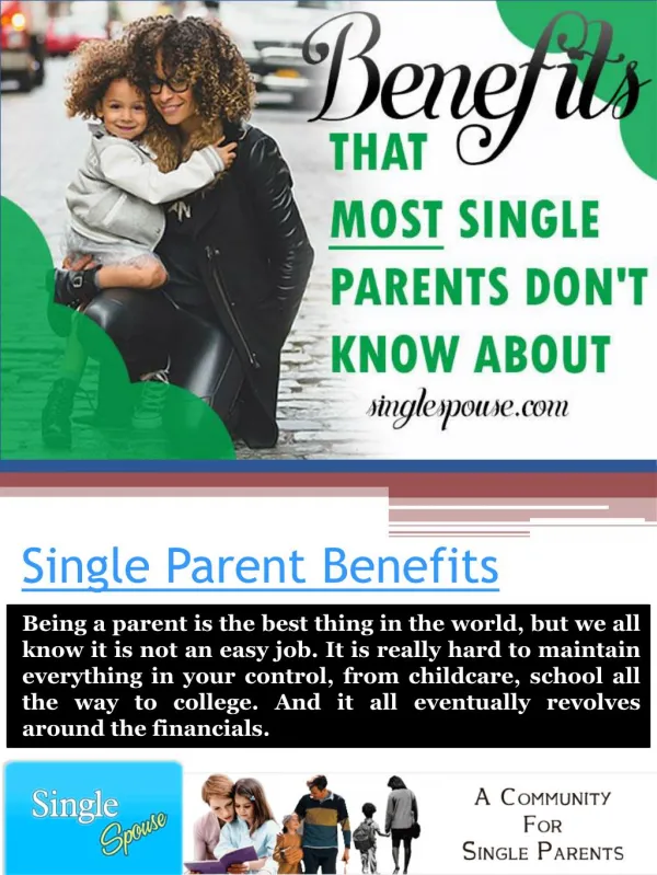 Benefits For Single Parents