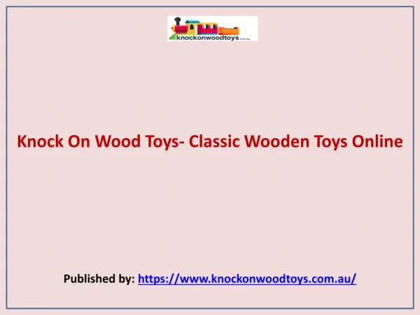 Knock On Wood Toys