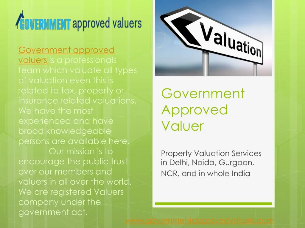 government approved valuer