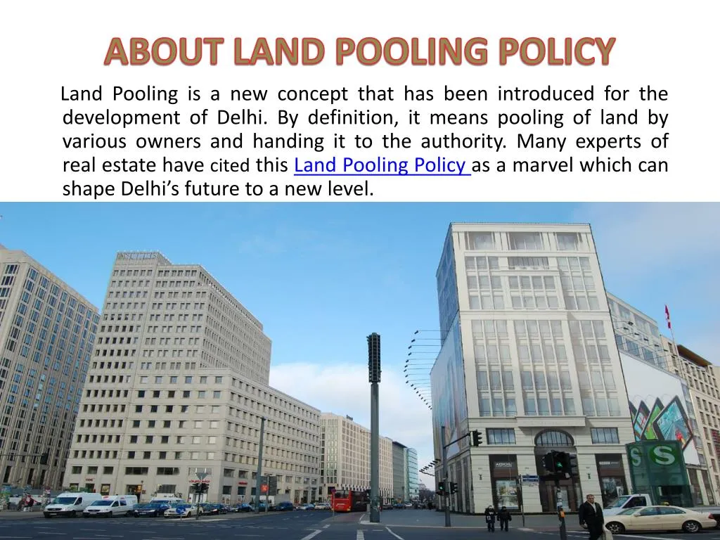 about land pooling policy