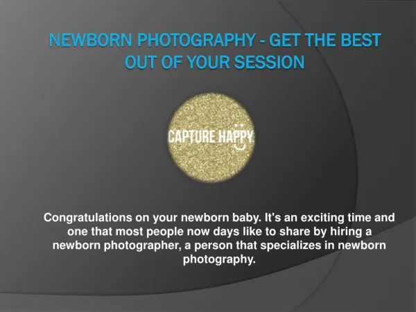 Newborn Photography - Get The Best Out Of Your Session