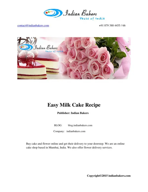 Special Occasion Cakes/Birthday Cake Recipe