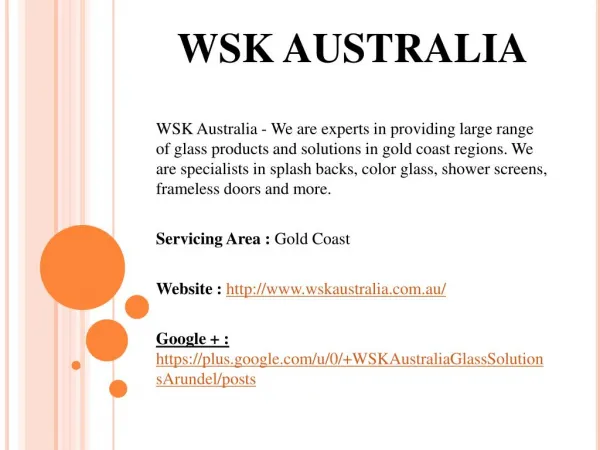 WSK Australia