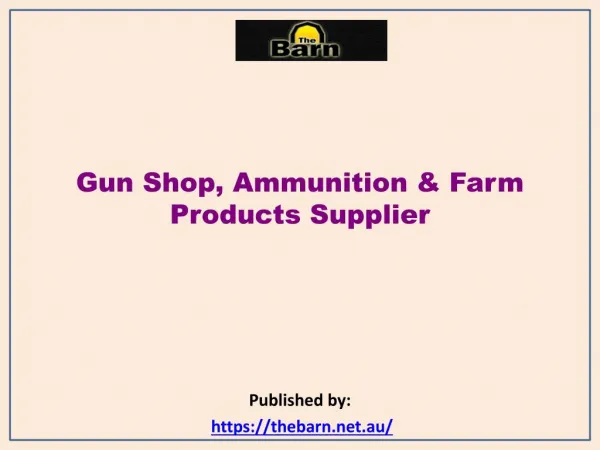 The Barn-Gun Shop