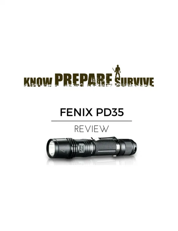 Fenix pd35 review