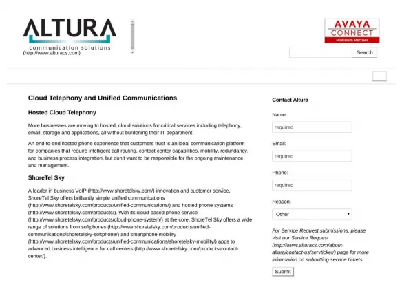 Cloud Based Telephony Solutions by Altura Communication Solutions