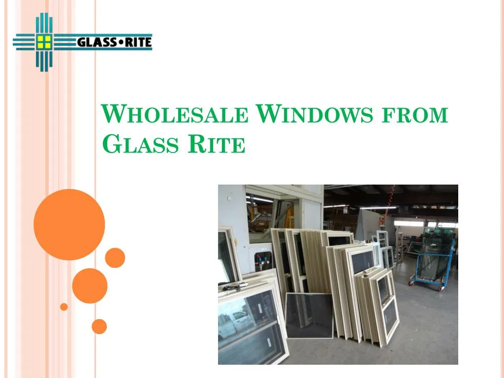 wholesale windows from glass rite