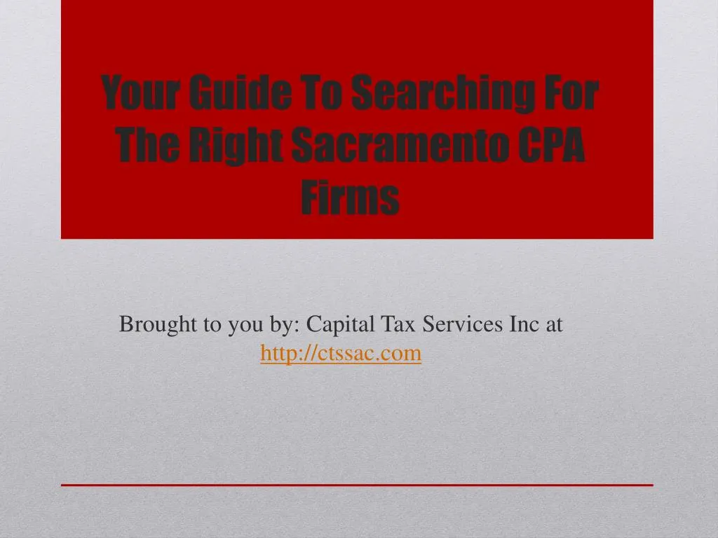 your guide to searching for the right sacramento cpa firms