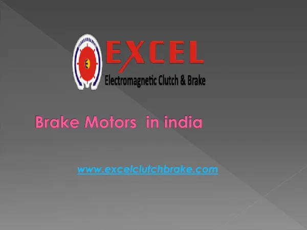 Brake motors india