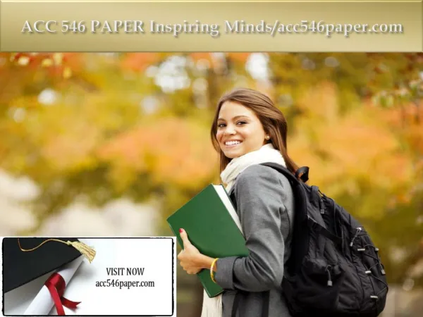 ACC 546 PAPER Inspiring Minds/acc546paper.com