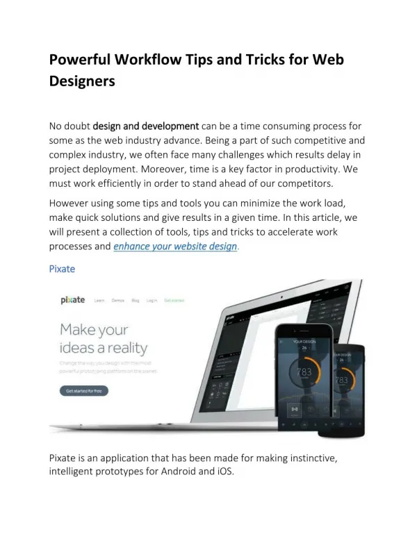 Powerful Workflow Tips and Tricks for Web Designers